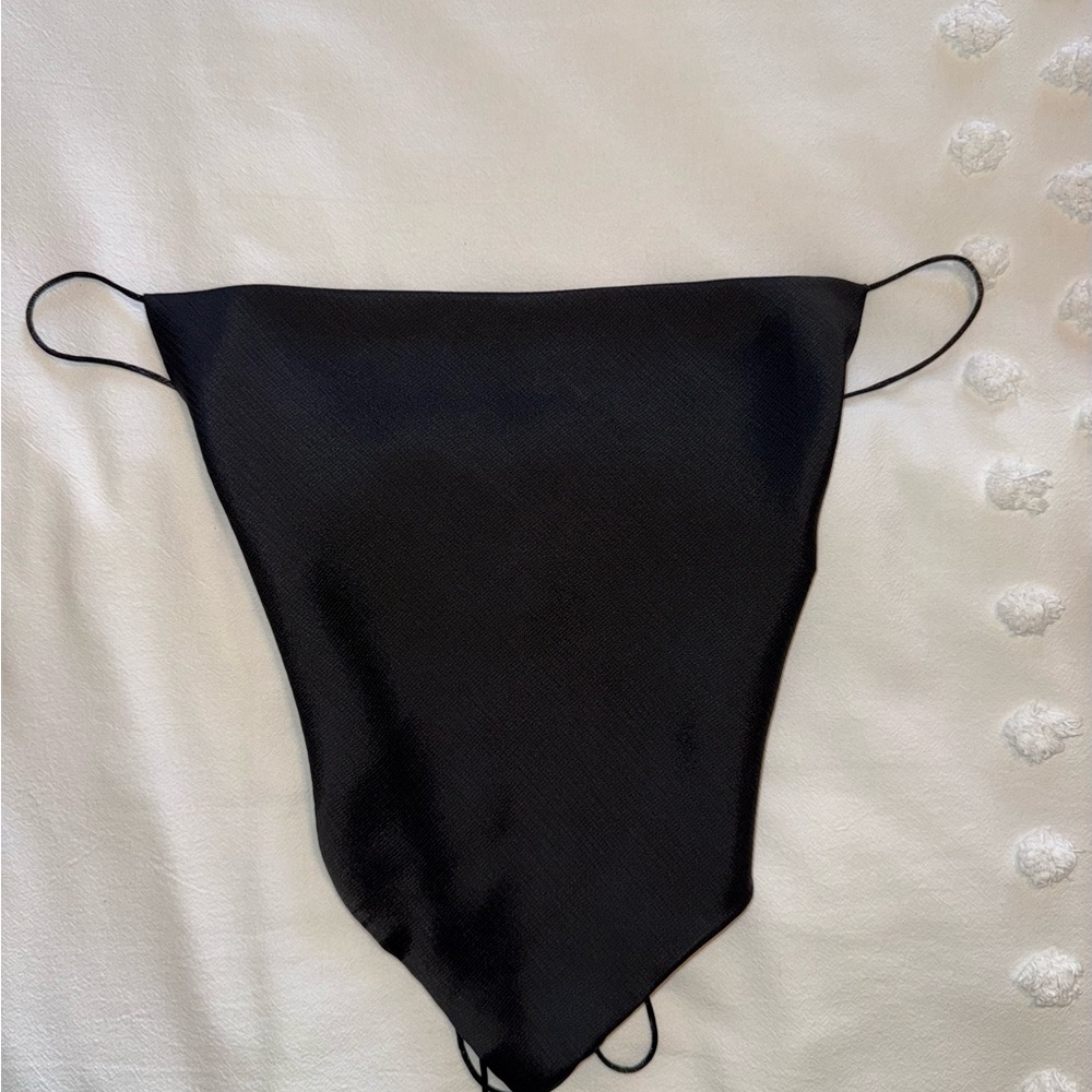 Black Princess Polly Satin Top